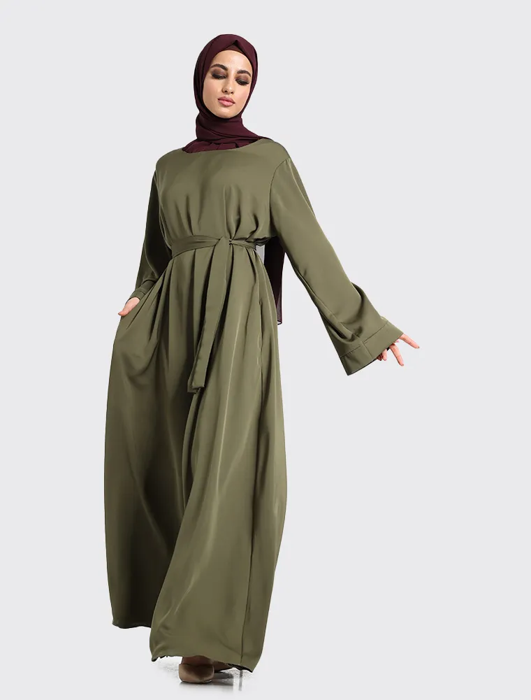 Olive Plain Abaya